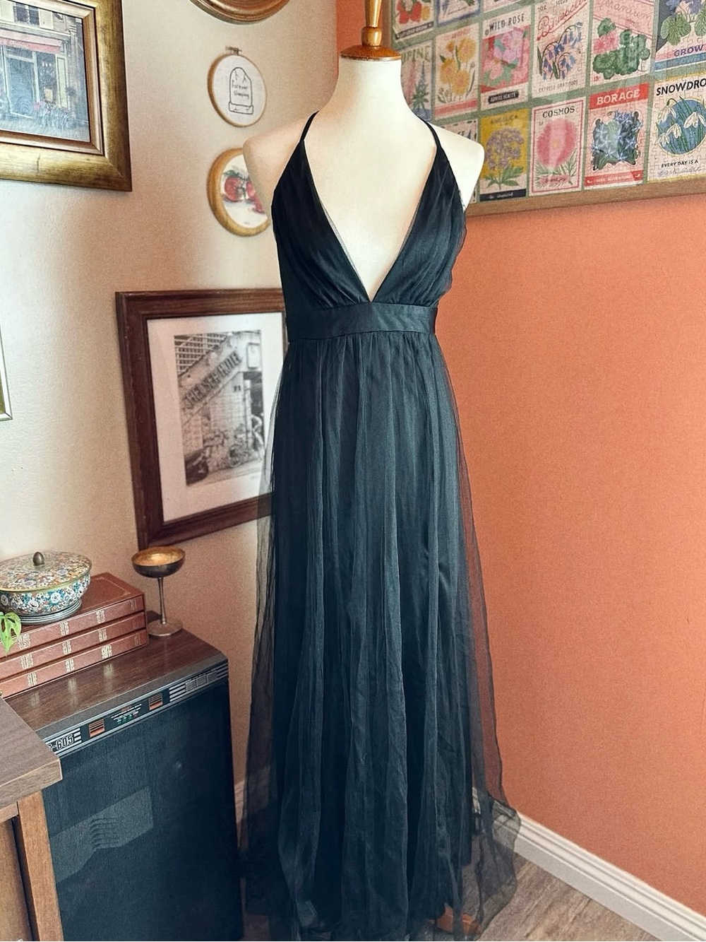 Sandy Tulle Maxi Dress